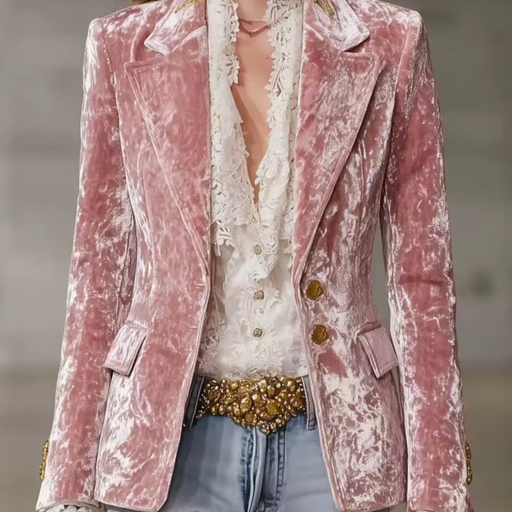 Pink Velvet Women's Blazer